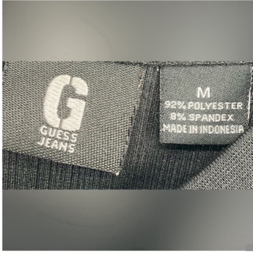 Guess Black V Neck Pullover Knit Light Sweater M women’s L - Picture 2 of 3